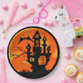 ハウスオ幽霊のよく出るレンジハロウィーン ペーパープレート (パーティー)