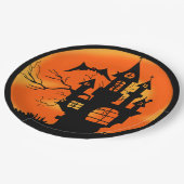 ハウスオ幽霊のよく出るレンジハロウィーン ペーパープレート (アングル)