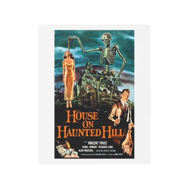 ハウスオ幽霊のよく出るンヒル(1959) メタルプリント (正面)