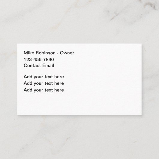 ハウスガター清掃業者 名刺 (裏面)