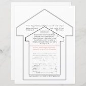 ハウスキッチンポットホルダー裁縫パターン紙シート (正面/裏面)