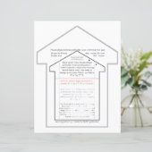 ハウスキッチンポットホルダー裁縫パターン紙シート (スタンド正面)