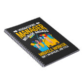 ハウスキーパーおもしろいマネージャーのジョブハウス清掃引用文 ノートブック (右側)