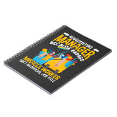 ハウスキーパーおもしろいマネージャーのジョブハウス清掃引用文 ノートブック (左側)