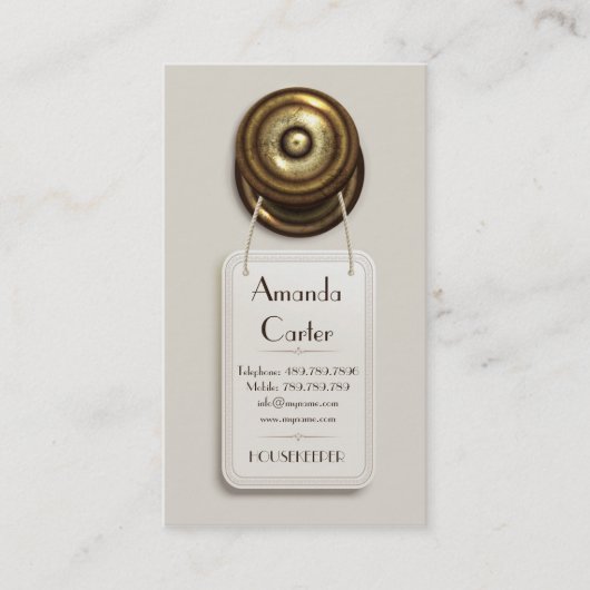 ハウスキーパーメイドホテル披露宴モーテル 名刺 (正面)