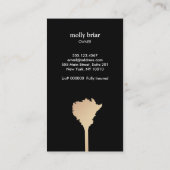 ハウスキーパー金ゴールドフェザーダスターハウスクリーニング 名刺 (裏面)