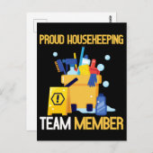 ハウスキーピングクリーニングチ誇りを持ったームハウスキーパー ポストカード (正面/裏面)