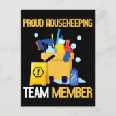 ハウスキーピングクリーニングチ誇りを持ったームハウスキーパー ポストカード (正面)