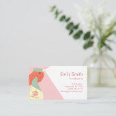 ハウスキーピングサービスハンドクリーニングスプレーQRコード 名刺 (スタンド正面)