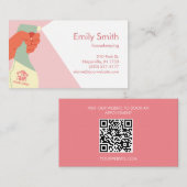 ハウスキーピングサービスハンドクリーニングスプレーQRコード 名刺 (正面/裏面)