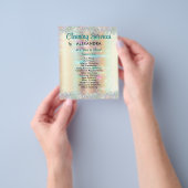 ハウスキーピングサービス クリーニング ゴールドスパークル チラシ (手)