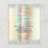 ハウスキーピングサービス クリーニング ゴールドスパークル チラシ (裏面)