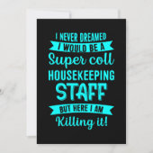 ハウスキーピングスタッフハウスキーパークリーニングラバーグラップ サンキューカード (正面)