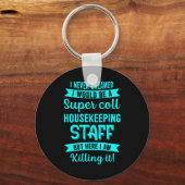 ハウスキーピングスタッフハウスキーパークリーニングラバーゲップ キーホルダー (正面)