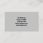 ハウスキーピングハウスキーパーフロアカーペットクリーニング 名刺 (裏面)