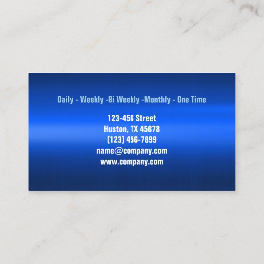 ハウスキーピングハウスキーパーメイドサービスクリーナー 名刺