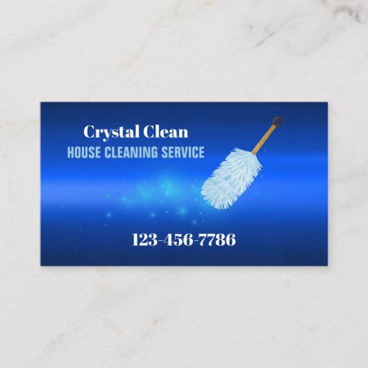 ハウスキーピングハウスキーパーメイドサービスクリーナー 名刺 (正面)