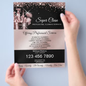 ハウスキーピングハウスクリーニングメイドサービス チラシ (手)