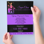 ハウスキーピングハウスクリーニングメイドジャニター チラシ (手)