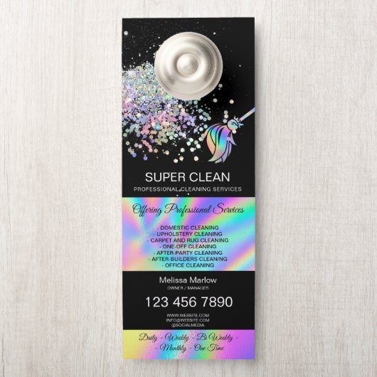 ハウスキーピングハウスクリーニングメイドジャニター ドアノブサイン (ノブ)