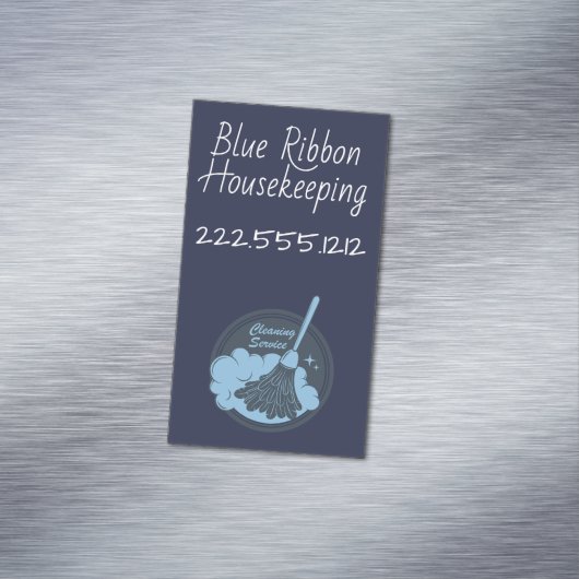 ハウスキーピングバッジネイビー マグネット名刺 (インサイチュ)