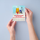 ハウスキーピングプルタブビジネスマーケティング資料 チラシ (手)