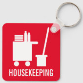 ハウスキーピングホテルルーム清掃カスタム用キーチェーン キーホルダー (裏面)