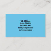 ハウスキーピングモダンガラスのクリーナー窓のクリーニング 名刺 (裏面)