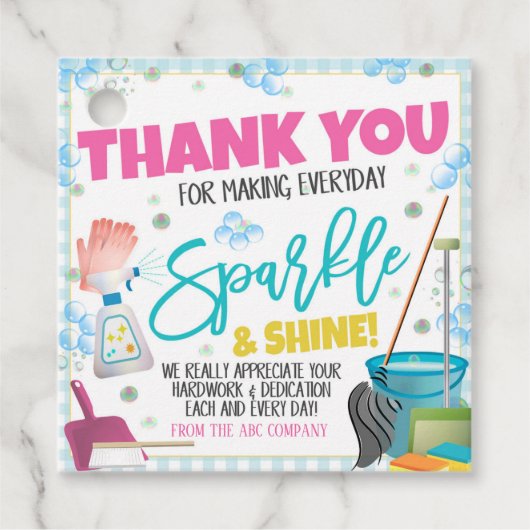 ハウスキーピング感謝ウィークギフトラベル フェイバータグ (正面)