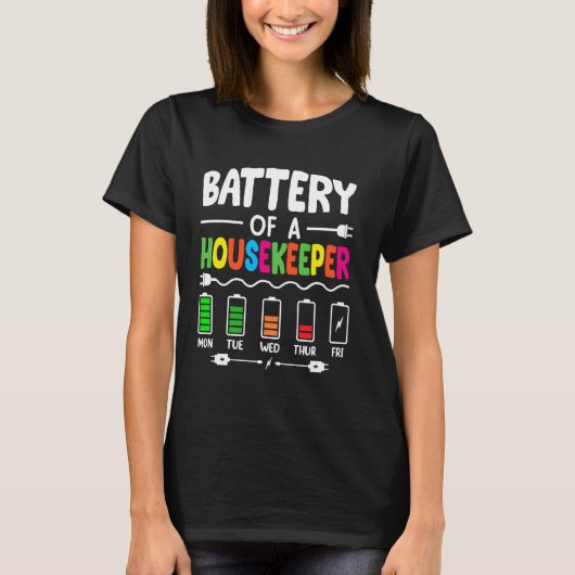 ハウスキーピング清掃スクワッドハウスキーパー Tシャツ (正面)