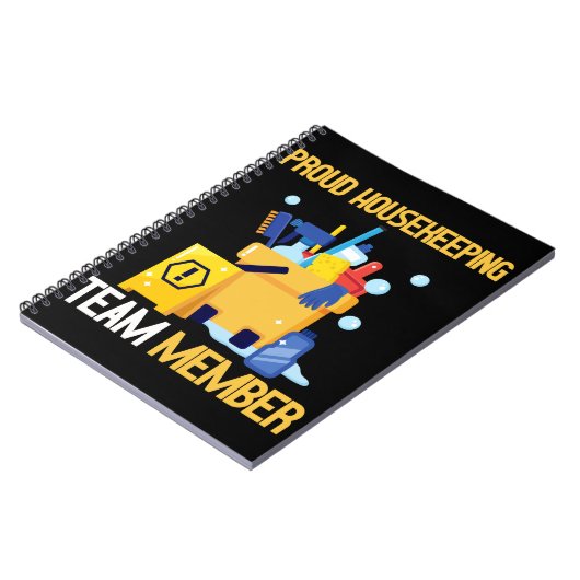 ハウスキーピング清掃チーム誇りを持った家政婦 ノートブック (左側)