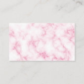 ハウスキーピング漫画ピンク大理石清掃サービス 名刺 (裏面)