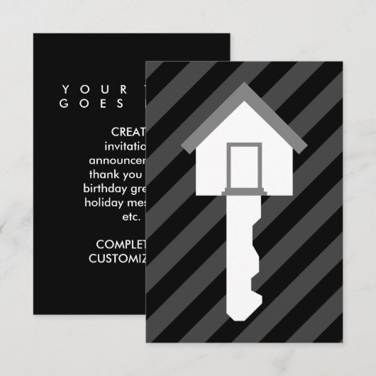 ハウスキープ 招待状 (正面/裏面)