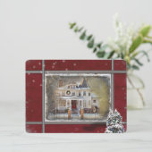 ハウスクビクトリアンリスマス招待状 招待状 (スタンド正面)