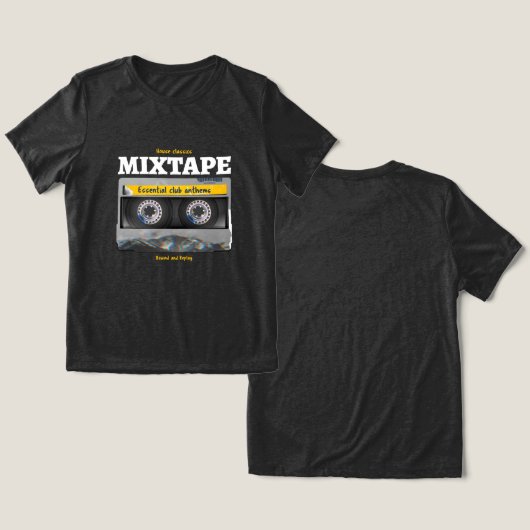 ハウスクラシックミクテープクラブアンテムス トライブレンドTシャツ (デザイン正面&裏面)