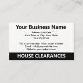 ハウスクリアンス漫画ビジネスカード 名刺 (正面)