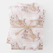 ハウスクリスマススノーガール ラッピングペーパーシート (インサイチュ)