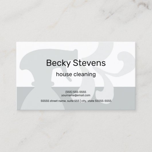 ハウスクリモダンーニングシンプルボトルグレースプレー 名刺 (正面)