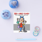 ハウスクリーナーが必要?マーケティングカスタムチラシ チラシ (シングル)