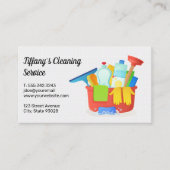 ハウスクリーナーサービス |供給のクリーニング 名刺 (正面)