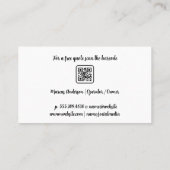 ハウスクリーナーズワーキング家事 | メイドイラストレーション 名刺 (裏面)