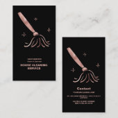 ハウスクリーナーバラ金ゴールド清掃サービスブシン 名刺 (正面/裏面)