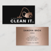 ハウスクリーナーバラ金ゴールド清掃サービス 名刺 (正面/裏面)