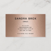 ハウスクリーナーバラ金ゴールド清掃サービス 名刺 (裏面)