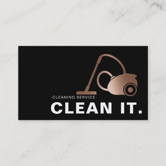 ハウスクリーナーバラ金ゴールド清掃サービス 名刺 (正面)