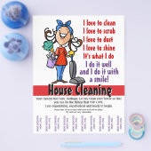 ハウスクリーナープロモーションフライヤー チラシ (シングル)