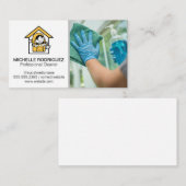 ハウスクリーナーロゴ | 窓清掃員 名刺 (正面/裏面)