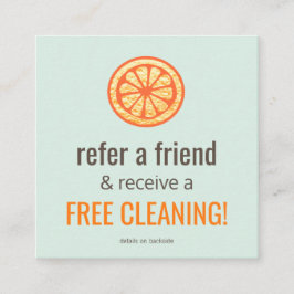 ハウスクリーナー顧客紹介カード 紹介カード