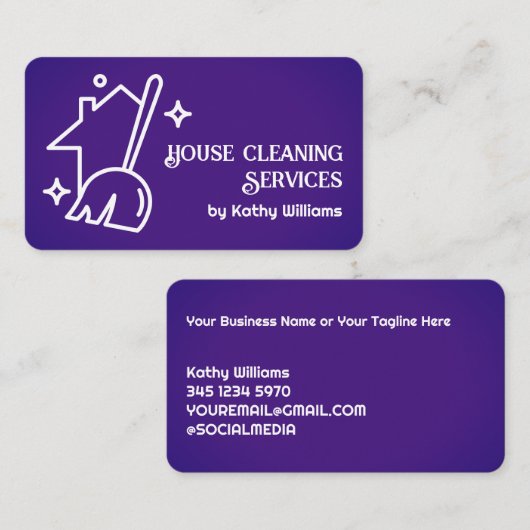 ハウスクリーナー 名刺 (正面/裏面)