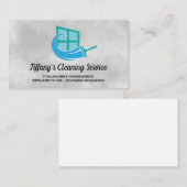ハウスクリーナー | 窓スキージ | メイド 名刺 (正面/裏面)